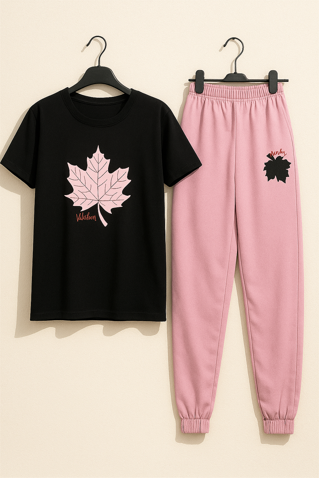 Maple Leaf 2 PC Nightwear Nightdress