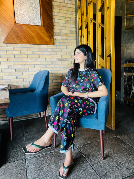 COLORPOP NOIR  PRINTED SHIRT AND TROUSER